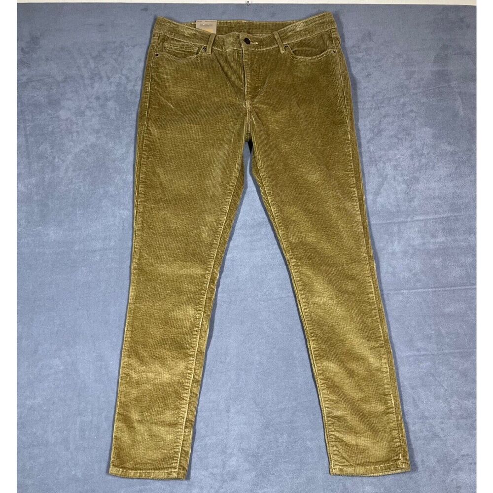 LEVI'S Womens 711 Skinny Corduroy Pants 32x30 Camel Mid Rise Slim Fit‎ Stretch